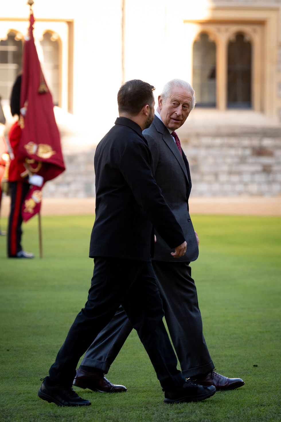 King Charles and Volodymyr Zelensky