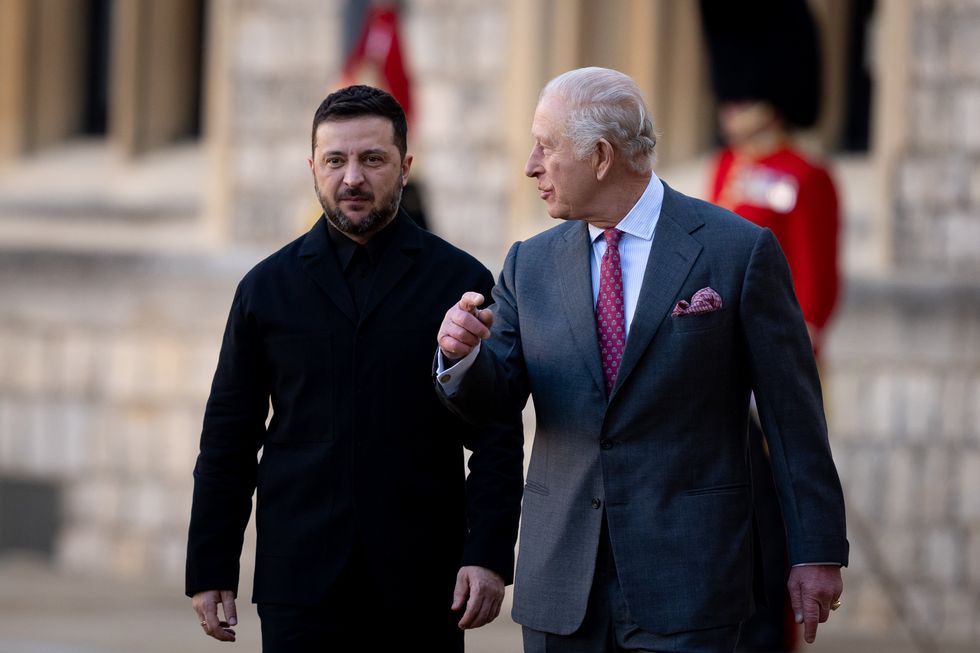 King Charles and Volodymyr Zelensky