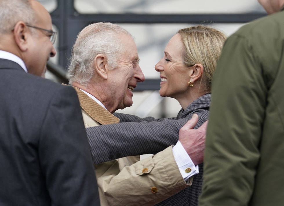 King Charles and Zara Tindall