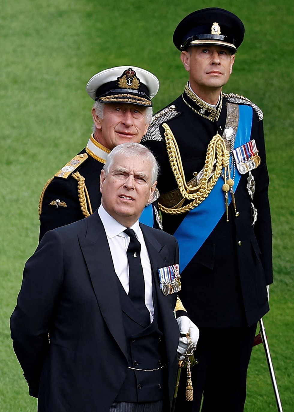 King Charles, Andrew Mountbatten-Windsor and Prince Edward