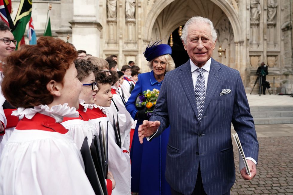 King Charles attends the Commonwealth Service at Westminster Abbey