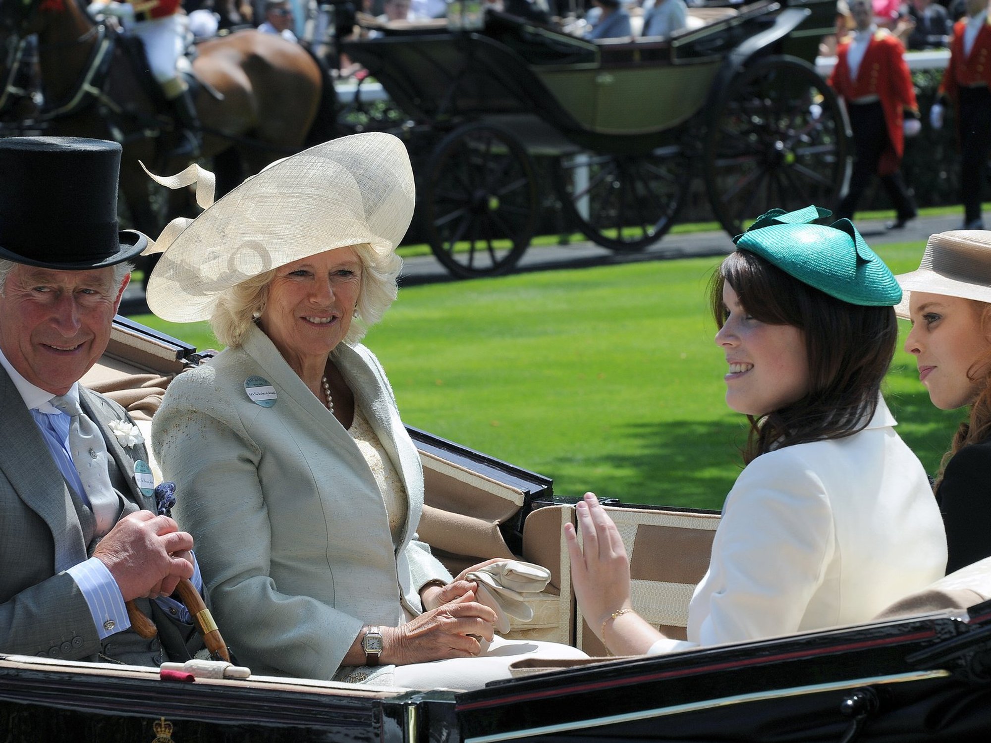 King Charles, Beatrice and Eugenie