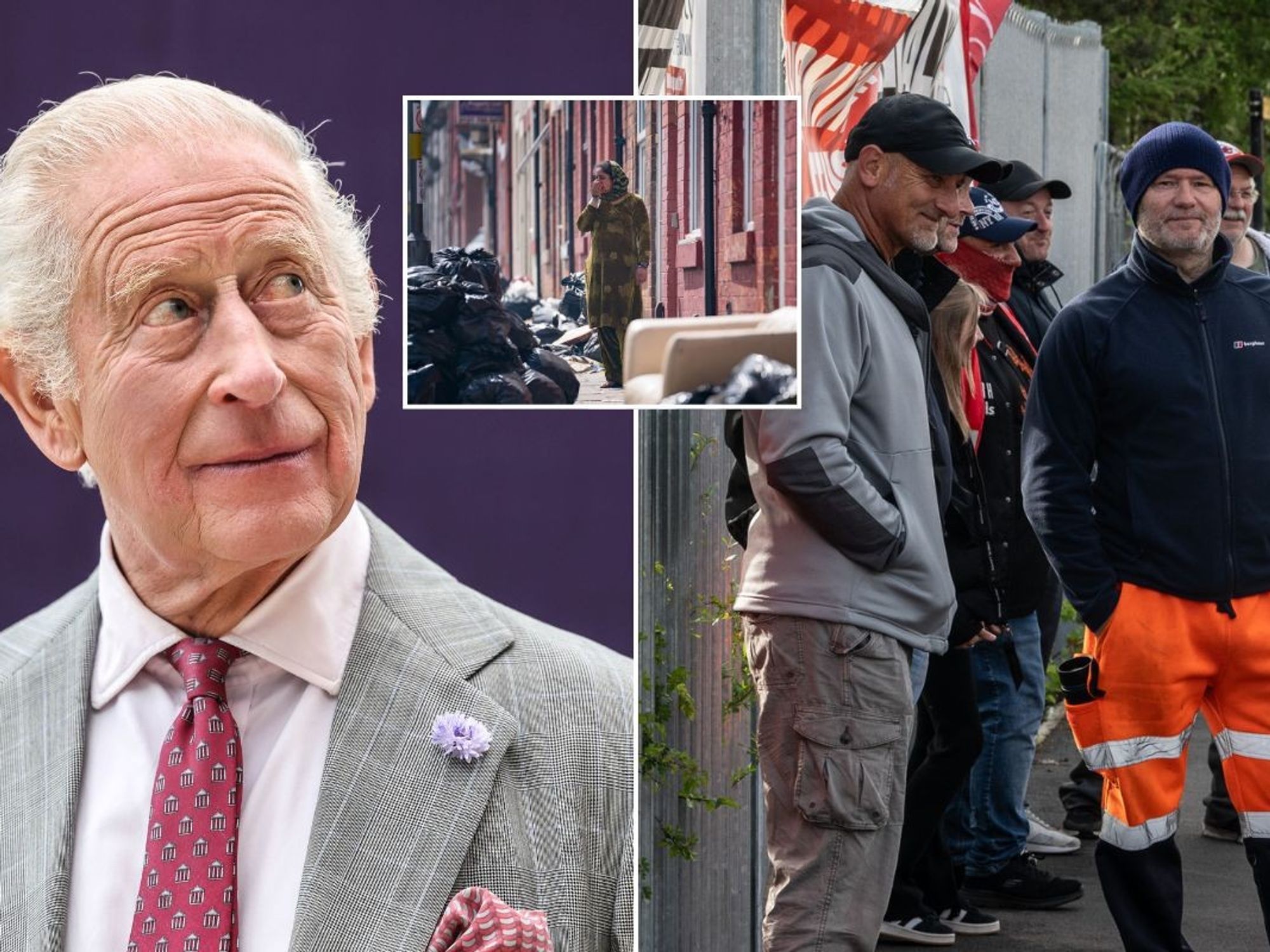 King Charles, Birmingham bin workers