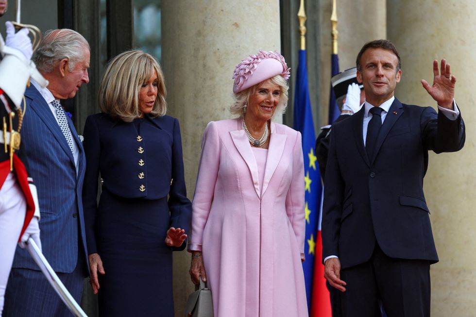 King Charles, Brigitte Macron, Queen Camilla and Emmanuel Macron