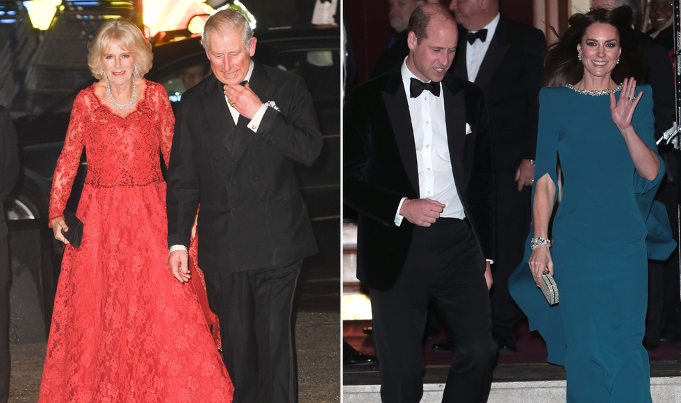 King Charles, Camilla, Kate and William