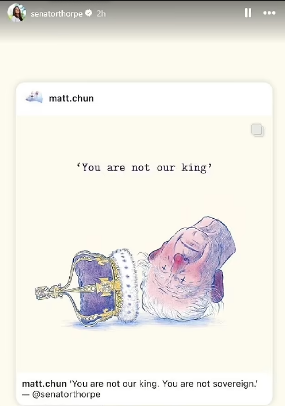 King Charles Cartoon
