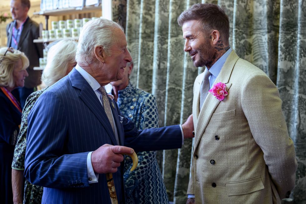 King Charles, David Beckham