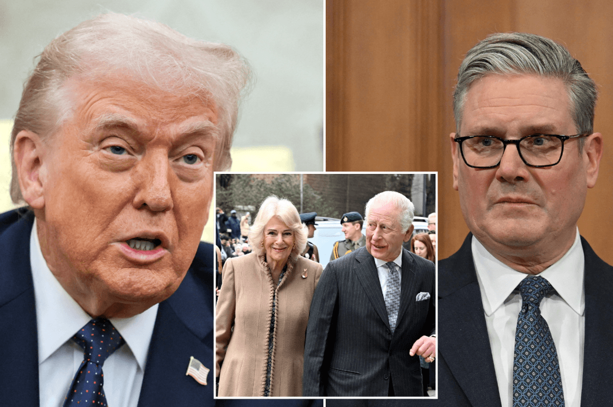 King Charles, Donald Trump and Keir Starmer