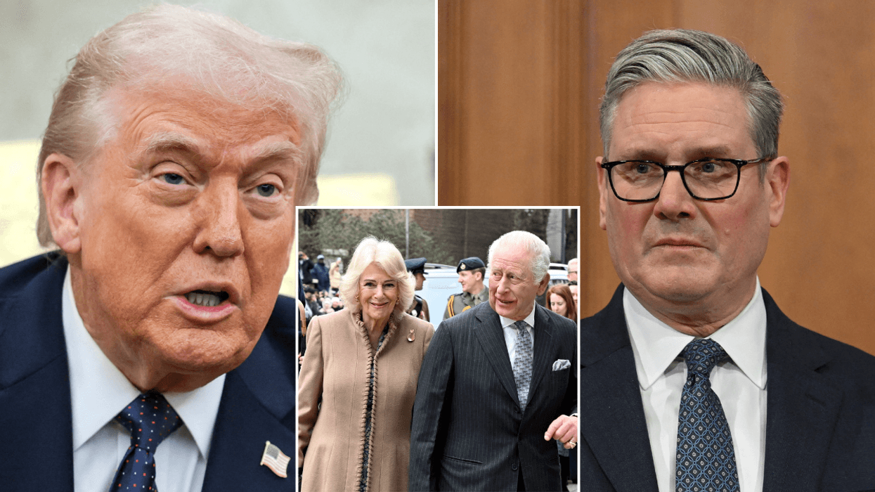 King Charles, Donald Trump and Keir Starmer