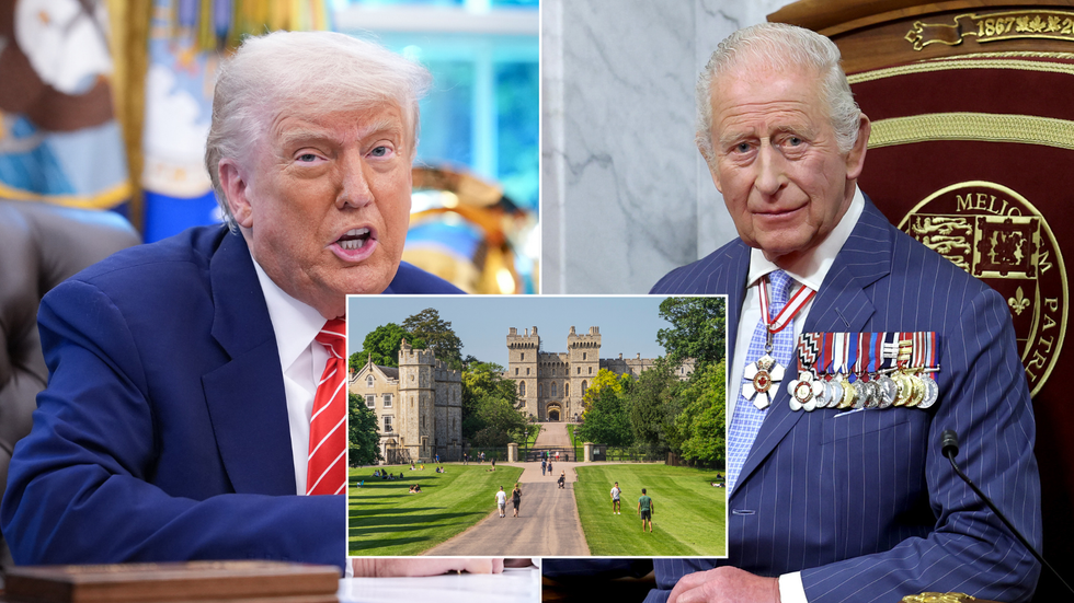 King Charles, Donald Trump and Windsor Castle
