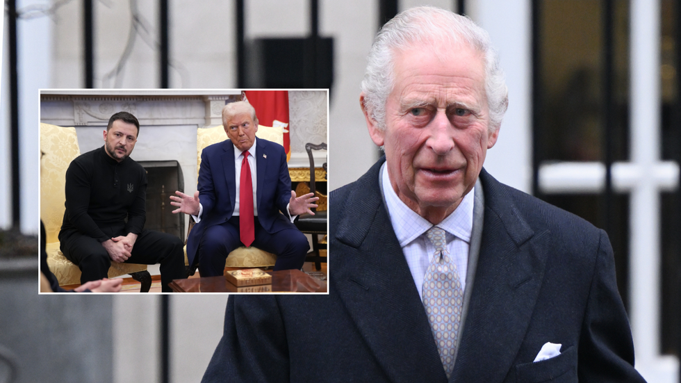 King Charles, Donald Trump and Zelensky