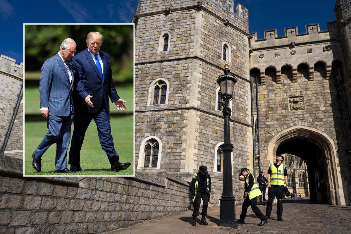 King Charles, Donald Trump, Windsor Castle police