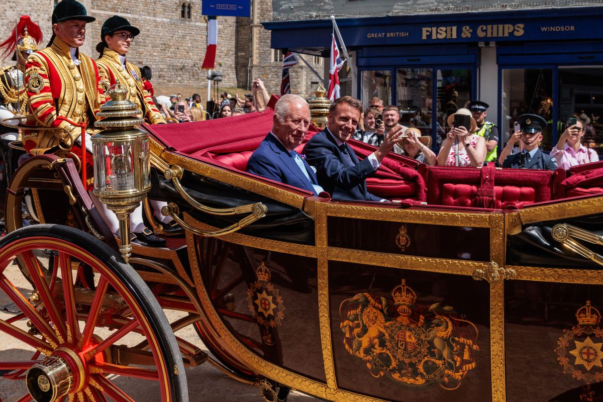 King Charles, Emmanuel Macron