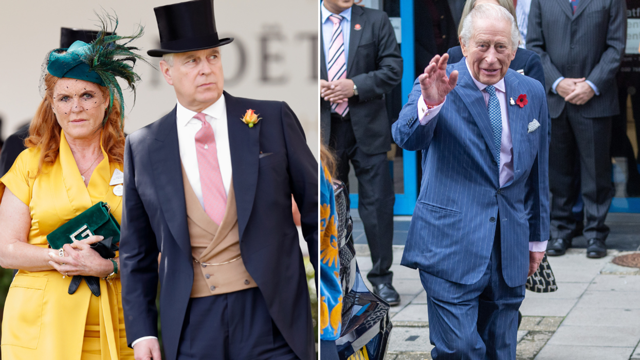 King Charles, Fergie and Andrew Mountbatten Windsor