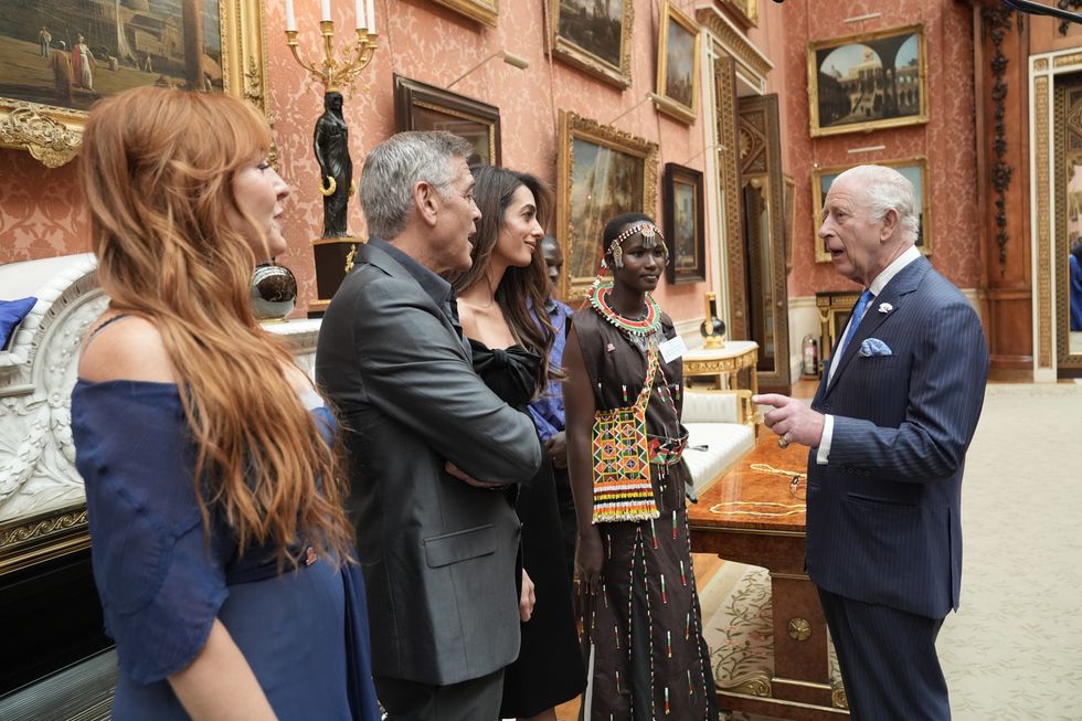 King Charles, George and Amal Clooney
