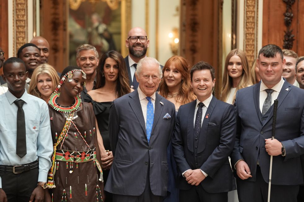 King Charles, George and Amal Clooney