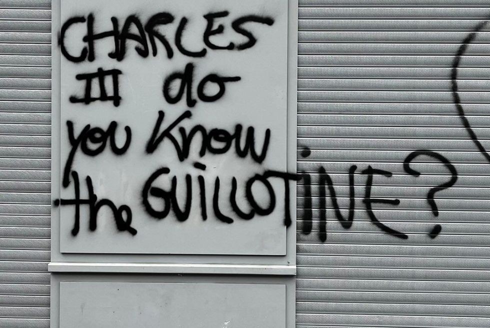 King Charles graffiti