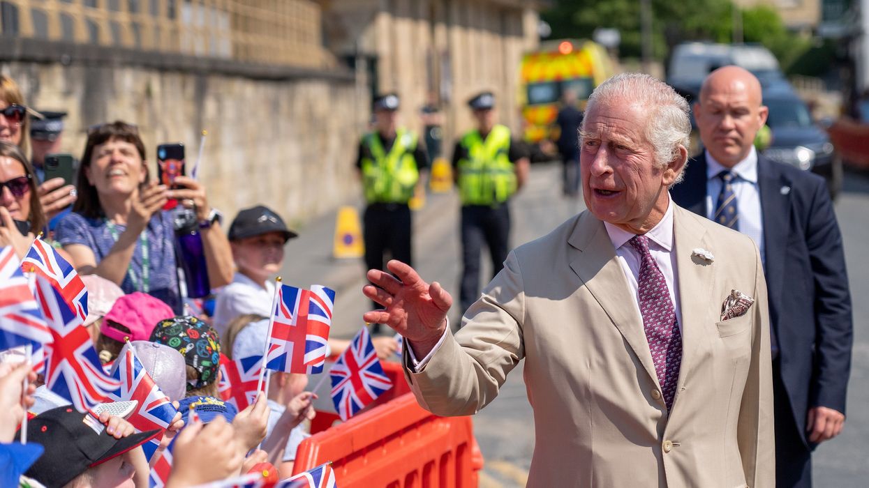 King Charles greeted fans