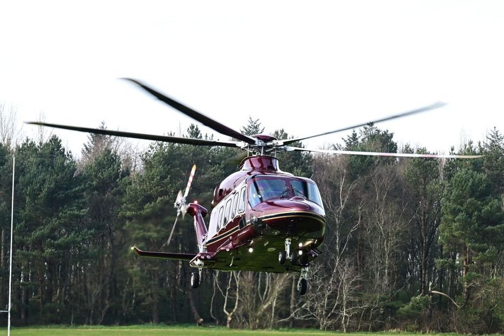 King Charles helicopter