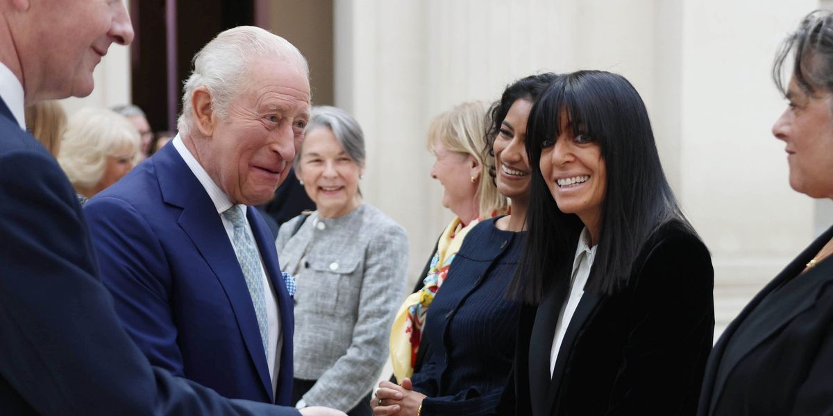King Charles mingles with Claudia Winkleman at British Museum King Charles mingles with Claudia Winkleman at British Museum