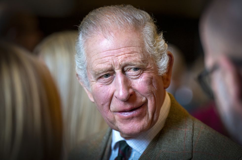 King Charles III during a visit to Aberdeen Town House to meet families who have settled in Aberdeen from Afghanistan, Syria and Ukraine. Picture date: Monday October 17, 2022.
