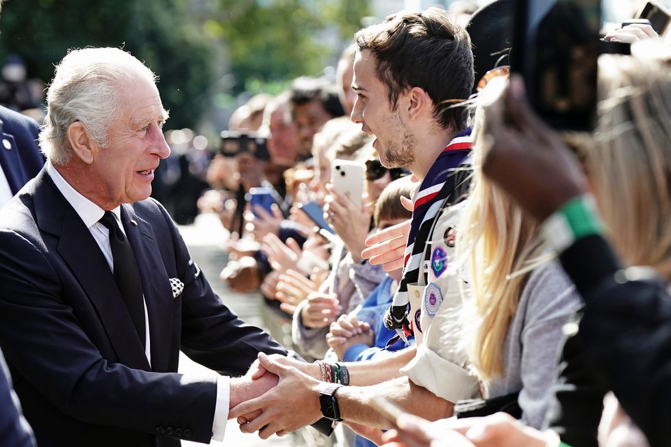 King Charles III meeting mourners who queued to see Queen Elizabeth II Lying-In-State