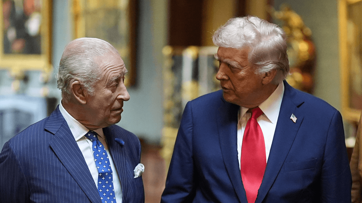 King Charles III with President Donald Trump