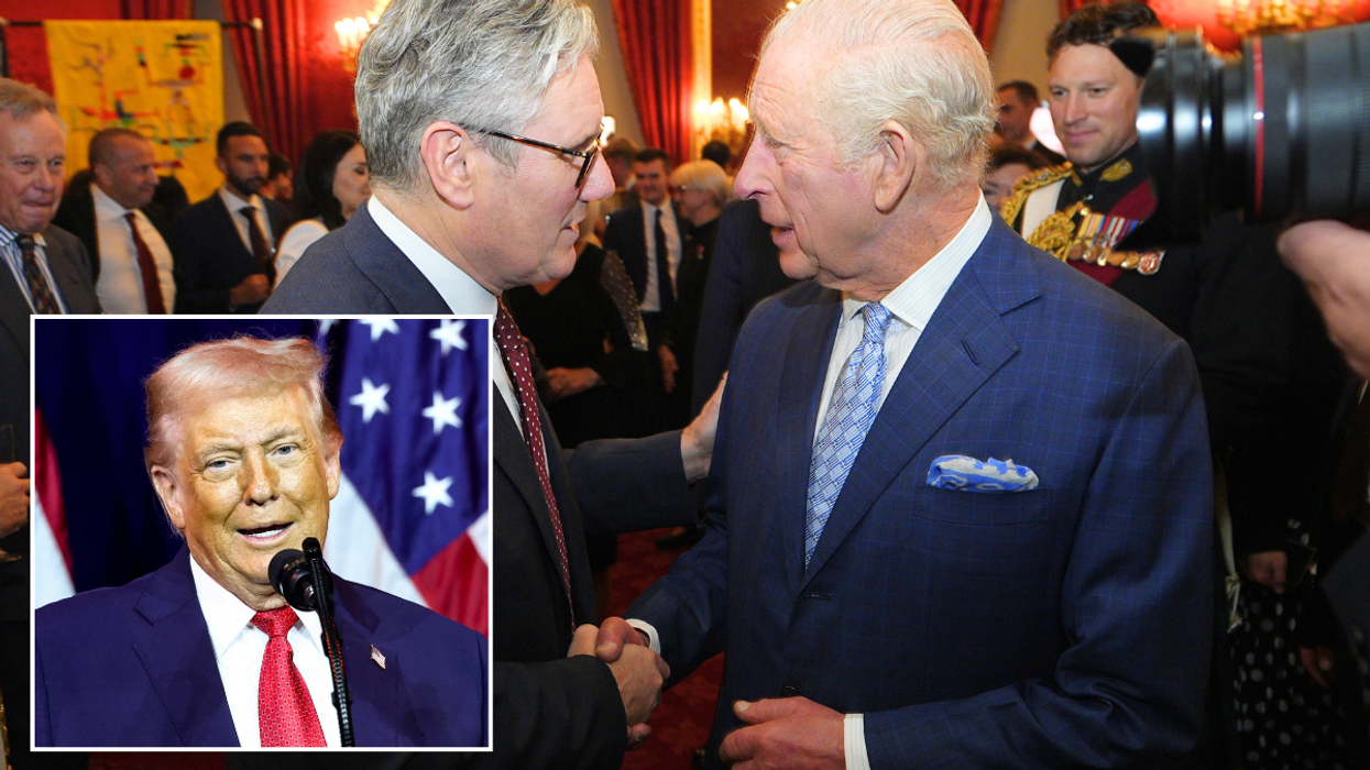 King Charles, Keir Starmer and Donald Trump
