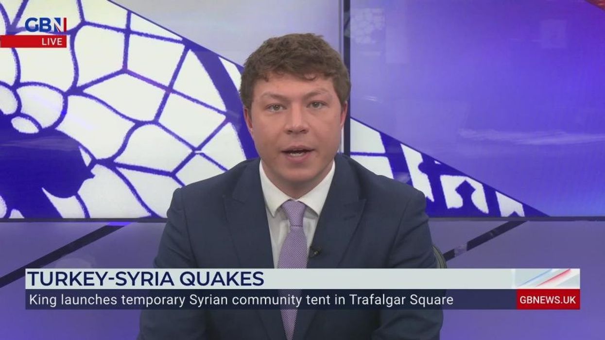 King Charles launches temporary Syrian community tent in Trafalgar Square