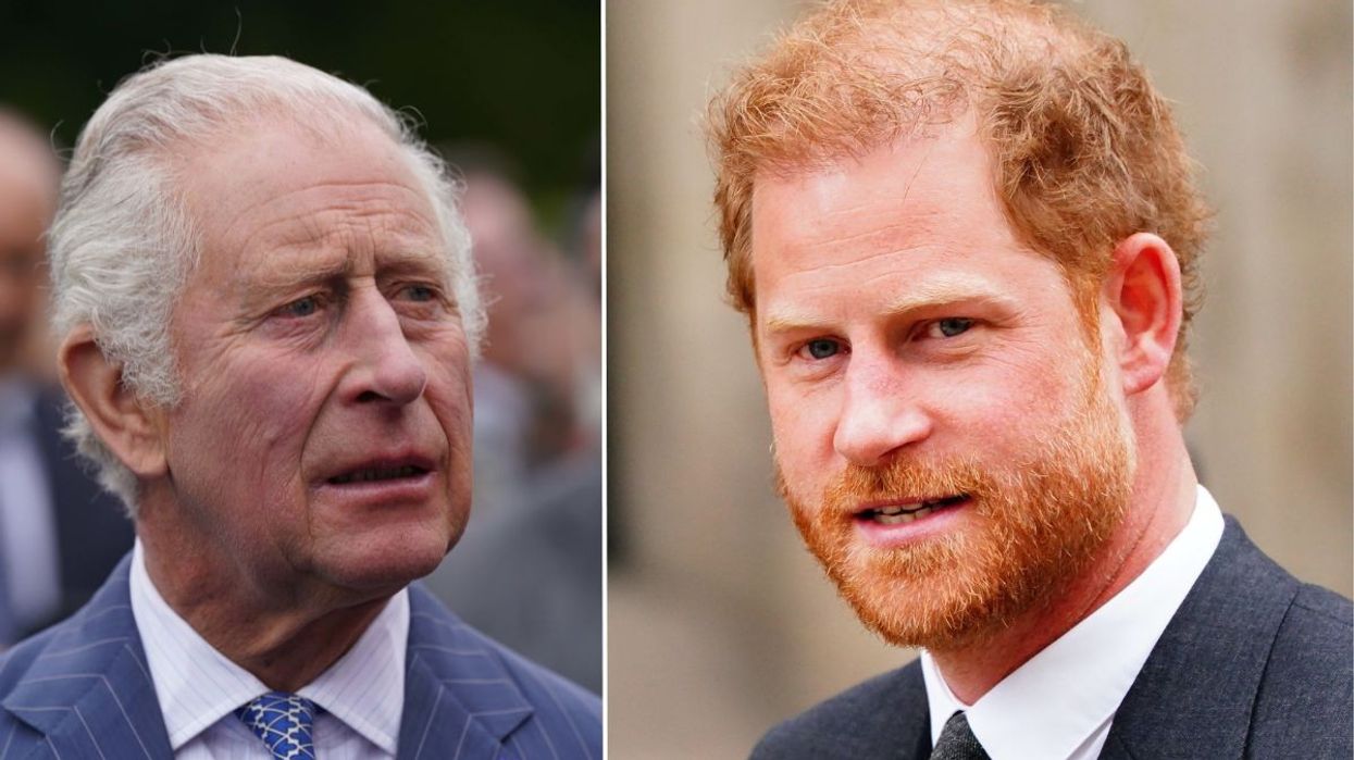 King Charles (left) and Prince Harry (right)
