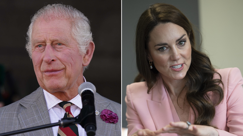 King Charles (left) and Princess Kate (right)