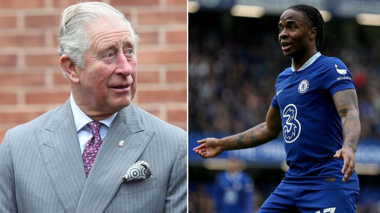 King Charles (left) and Raheem Sterling (right)