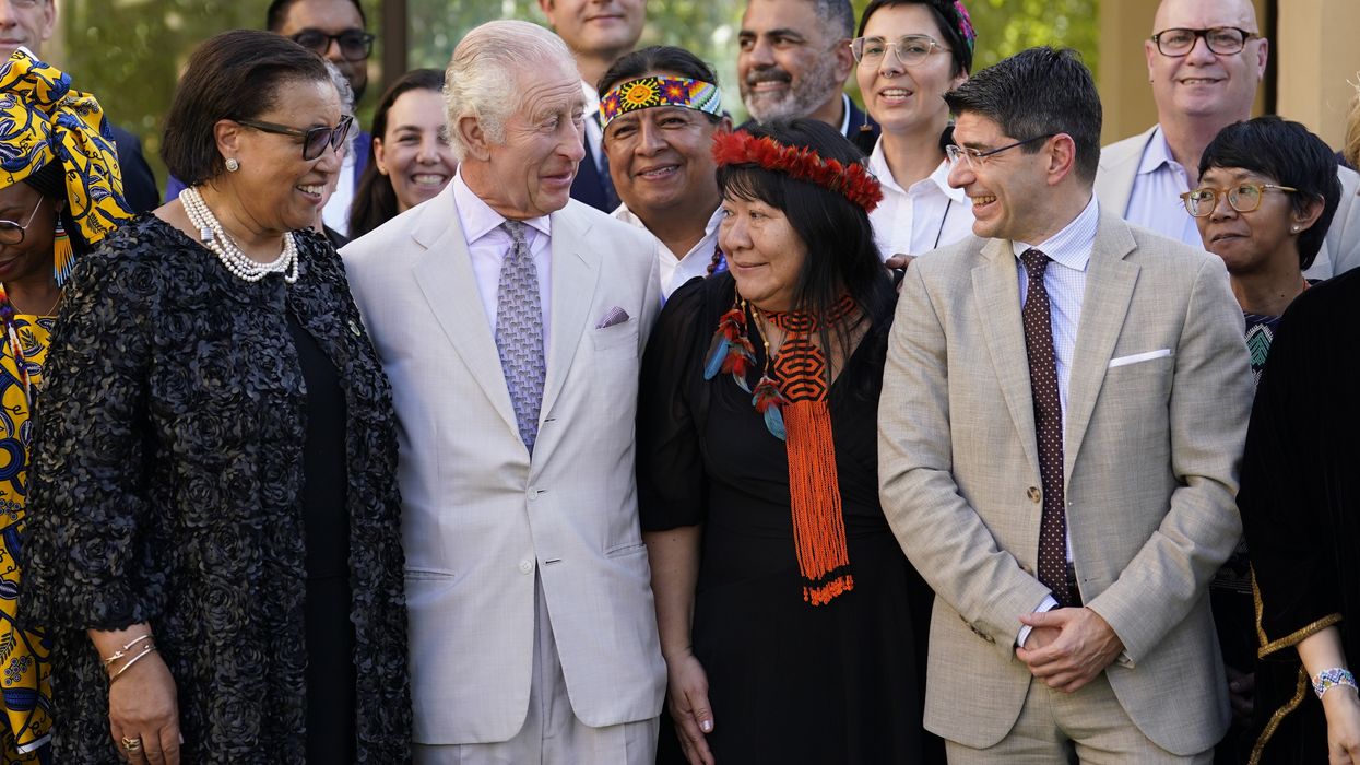 King Charles meeting with those from the Commonwealth organisation