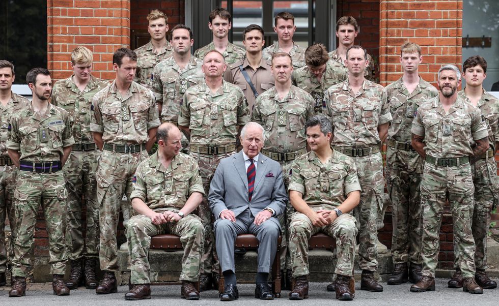King Charles meets Grenadier Guards