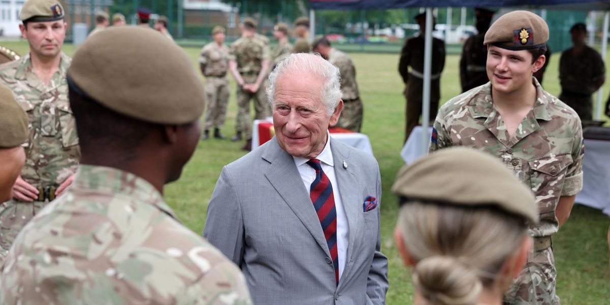 King Charles jokes as he meets Grenadier Guards ahead of Trooping the Colour: 'No drinking tonight!'