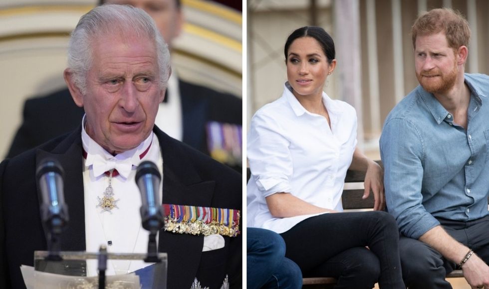 King Charles, Meghan Markle and Prince Harry