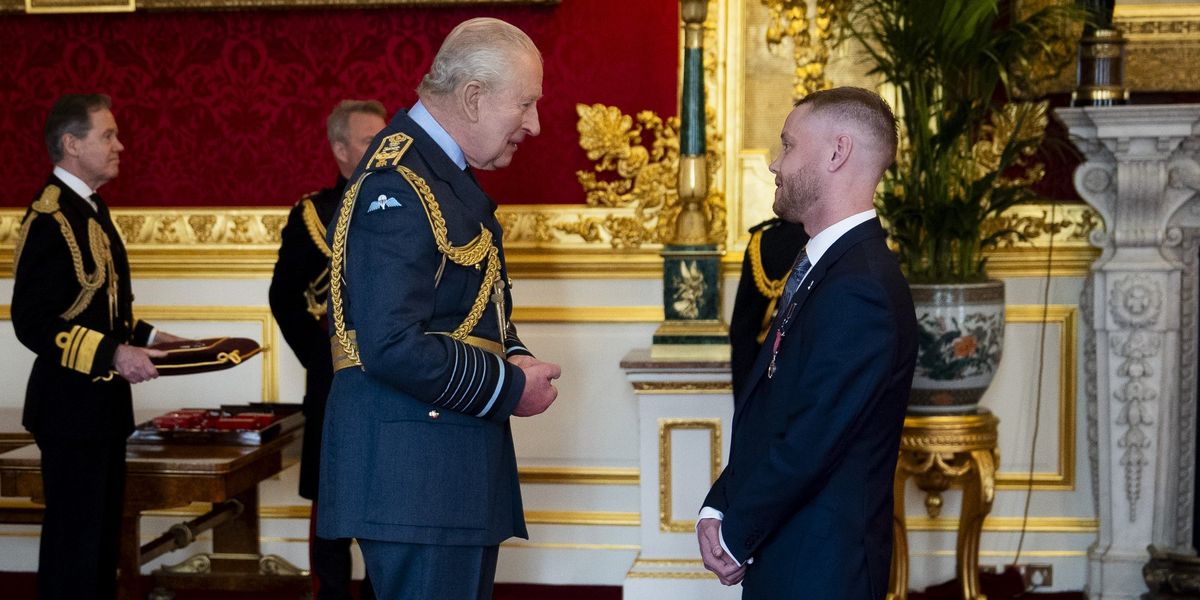 King Charles awards George Medal to British man who stopped a potential terror attack King Charles awards George Medal to British man who stopped a potential terror attack