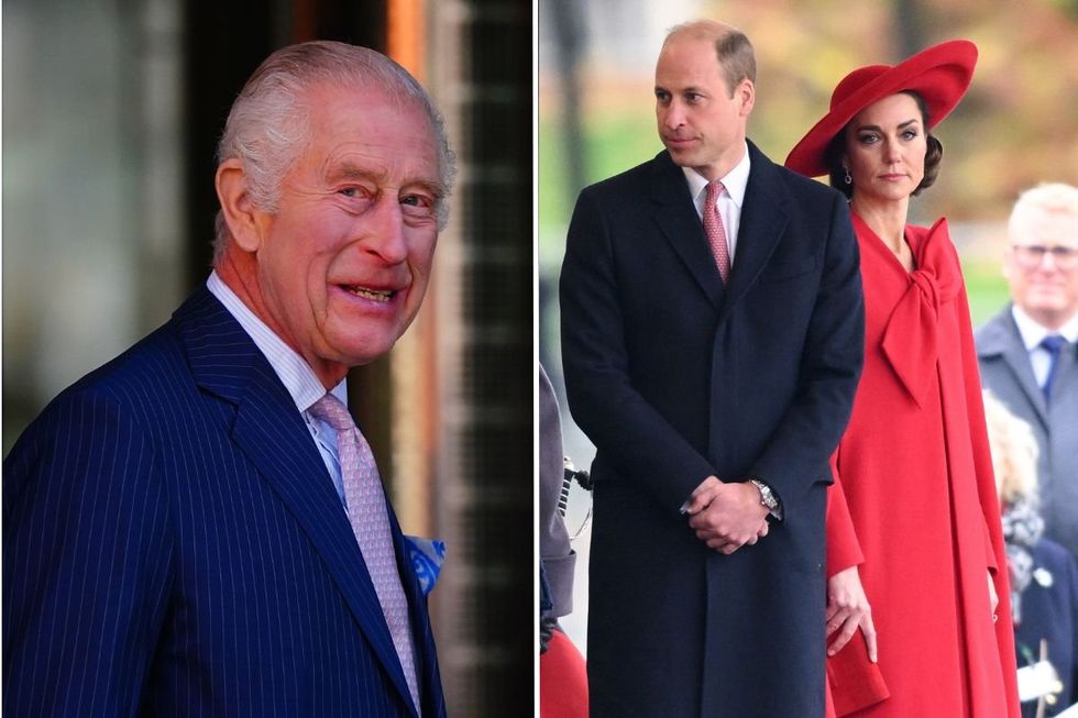 King Charles, Prince William and Kate Middleton