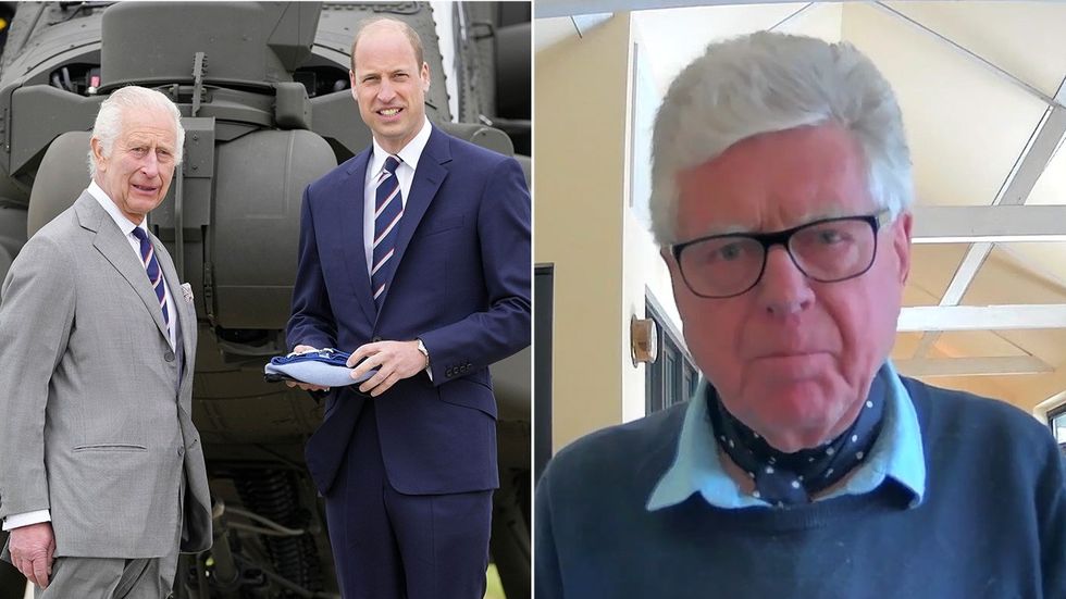 King Charles, Prince William and Michael Cole