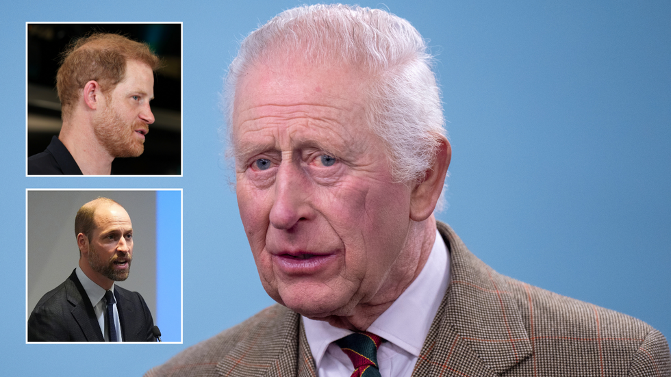 King Charles, Prince William and Prince Harry