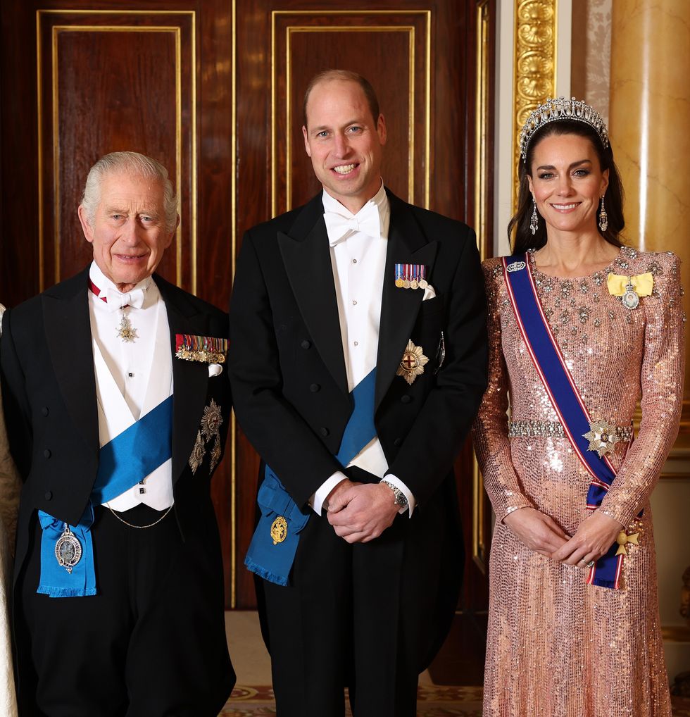 King Charles, Prince William and Princess Kate
