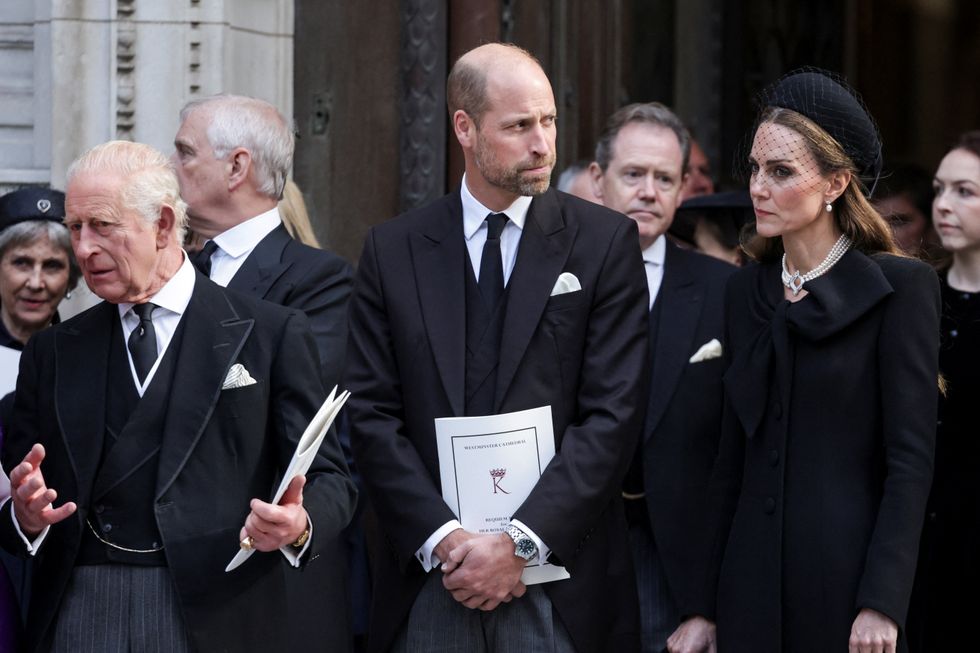 King Charles, Prince William and Princess Kate