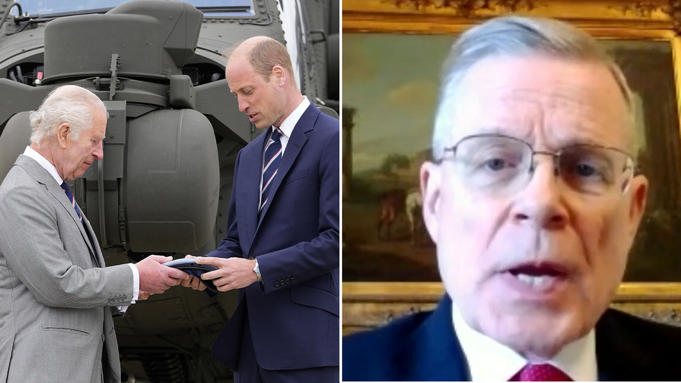 King Charles, Prince William and Richard Fitzwilliams