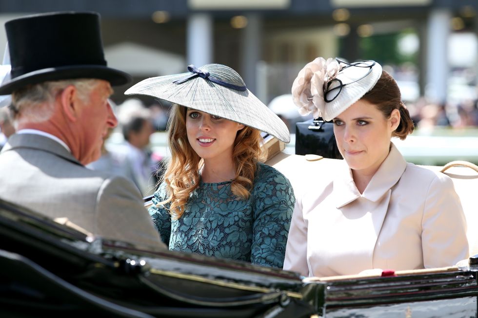 King Charles, Princess Beatrice and Princess Eugenie
