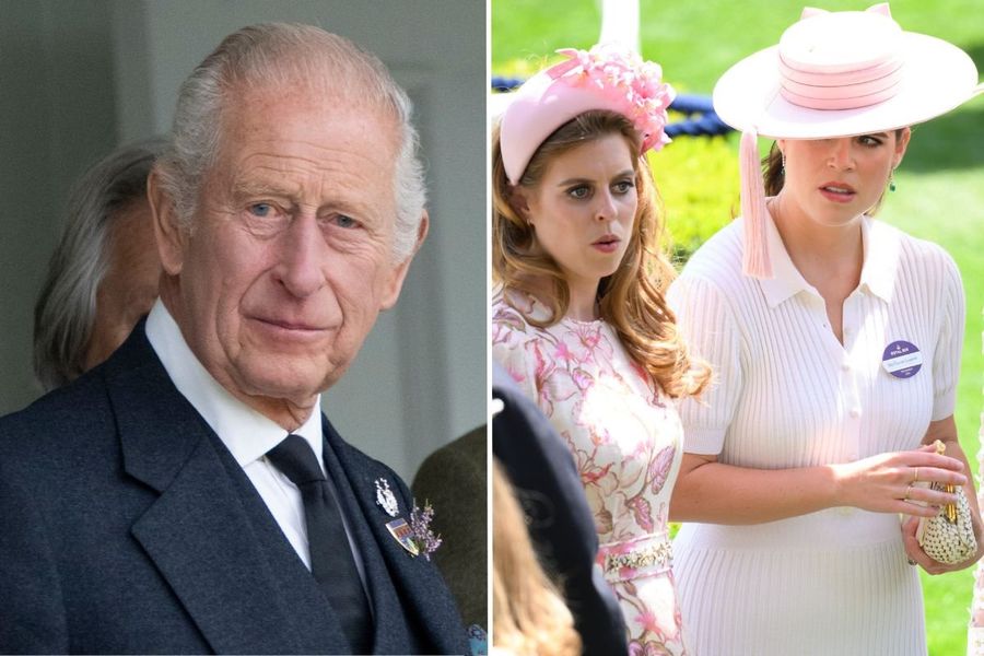 King Charles, Princess Beatrice and Princess Eugenie