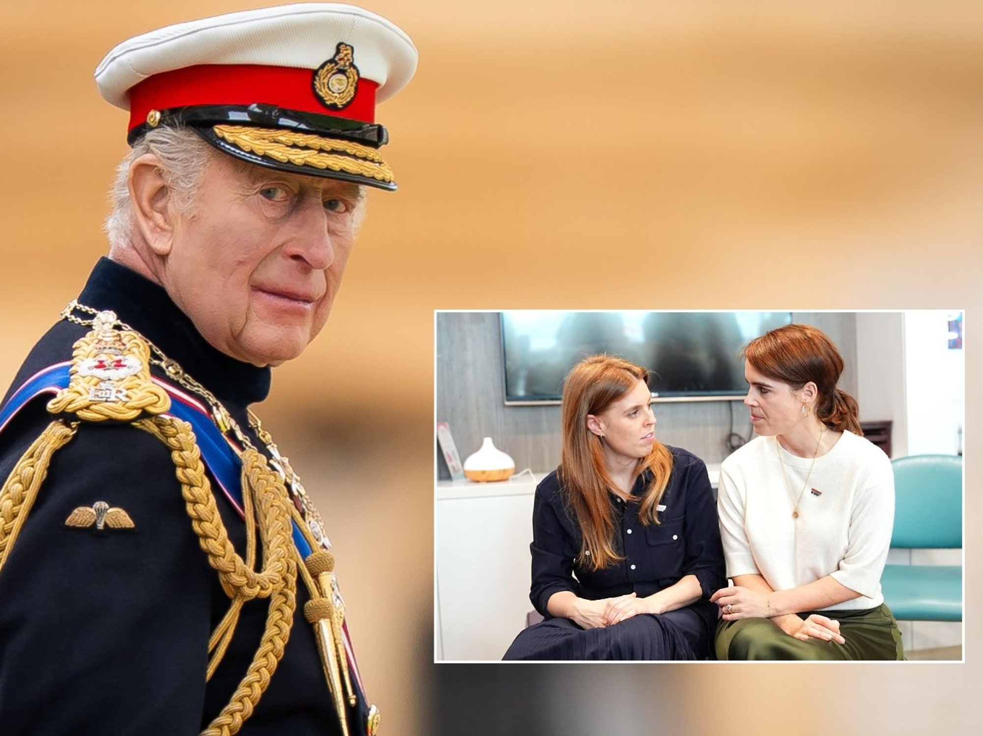 King Charles, Princesses Beatrice and Eugenie