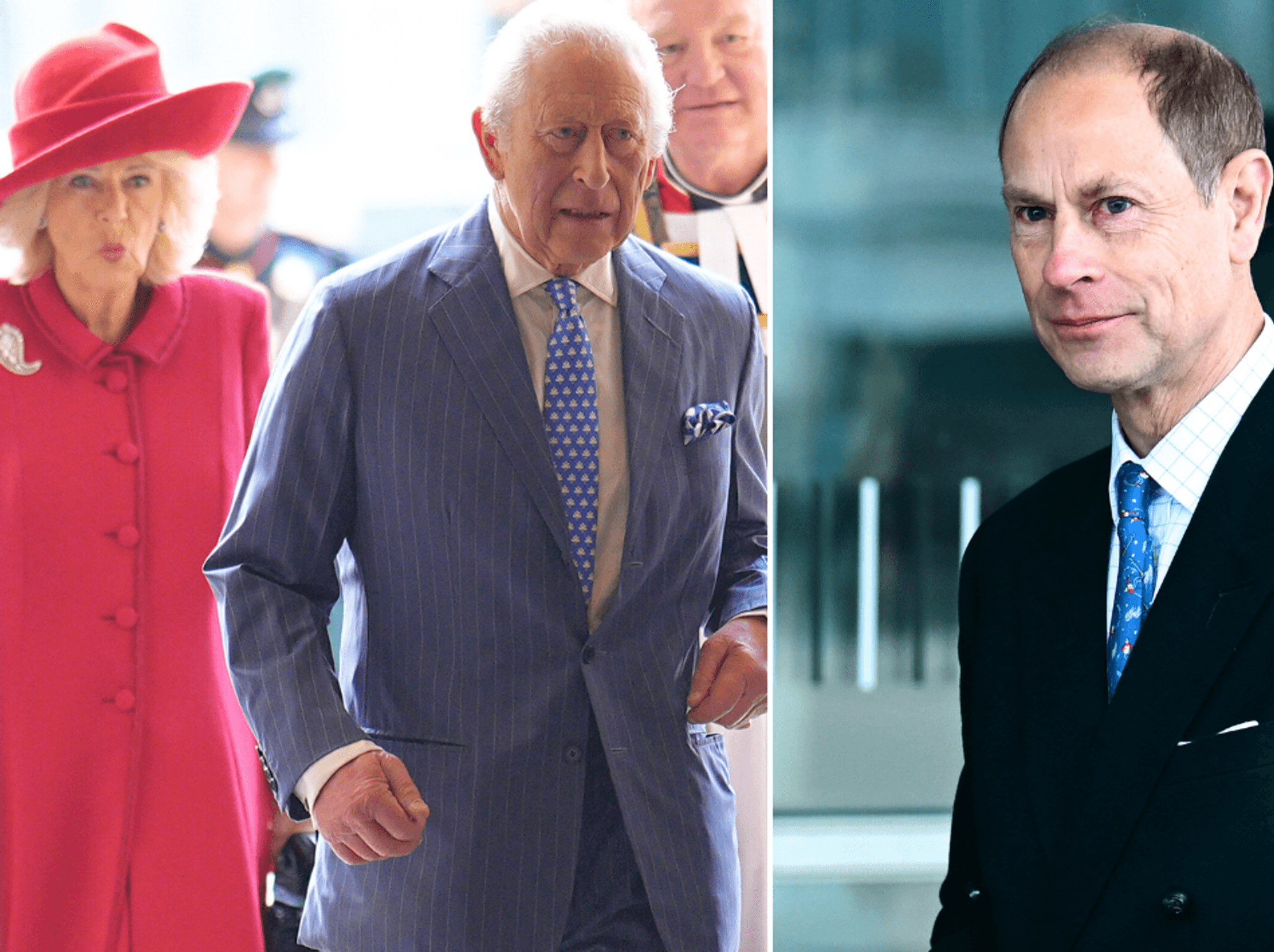 King Charles, Queen Camilla and Prince Edward