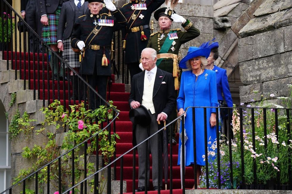 King Charles, Queen Camilla and Princess Anne