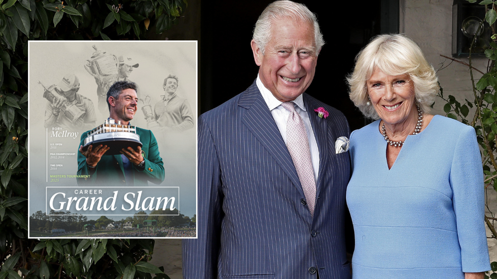 King Charles, Queen Camilla and Rory Mcilroy