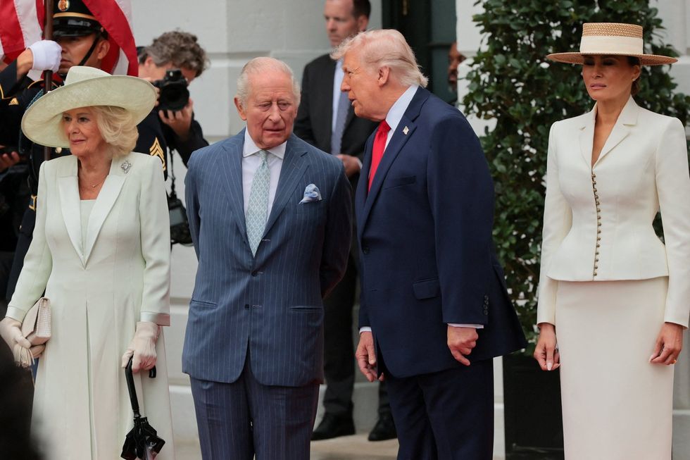 King Charles, Queen Camilla, Donald Trump and Melania Trump